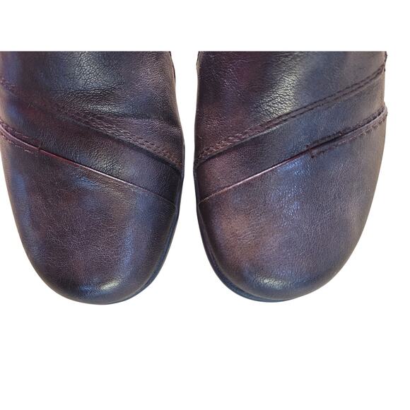 Earth Spirit Dark Brown Flats Faux Leather Cushioned Sz 8 - Picture 7 of 10